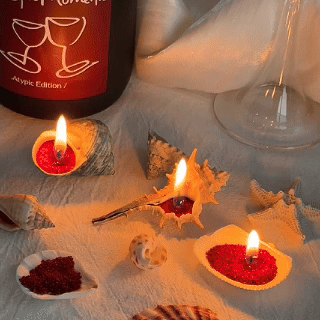 CHASSENCE Flowing Sand Wine Scented Candle Set