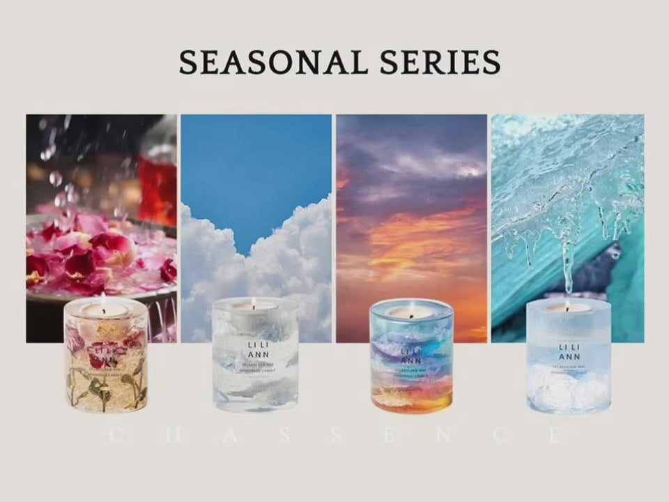 Load video: CHASSENCE Seasonal Soy-Beeswax Scented Candle &amp; Ambient Lamp