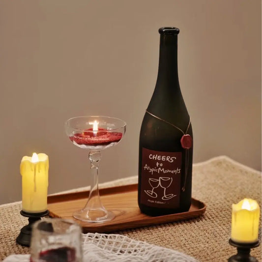 CHASSENCE Flowing Sand Wine Scented Candle Set